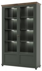 Breite Vitrine Evora - grün - 24ZRJU13