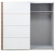 Kleiderschrank mit Schiebetüren Galaxy 220 cm - Steineiche/Weiß - 2493EA18