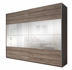 Kleiderschrank mit Schiebetüren Galaxy 270 cm - San Remo Dunkel - 24M0EA59