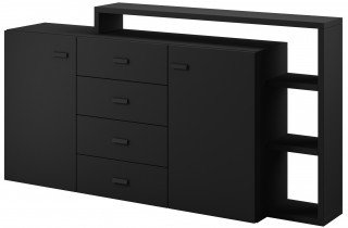 Kommode Bota - Schwarz Supermatt - 24W0FG27