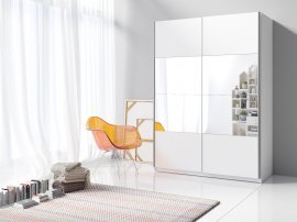 Kleiderschrank Beta 120 cm - weiß - 22971654