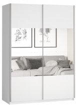 Kleiderschrank Beta 120 cm - weiß - 22971654