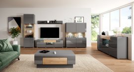 Wohnzimmer Toledo - Anthrazit