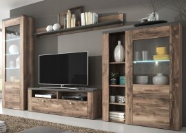 Wohnzimmer Larona - Nuss Satin/Touchwood - 24Z6DZ10