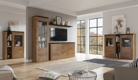 Wohnzimmer Larona - Lefkaseiche/Touchwood