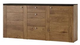 Kommode Larona groß - Eiche Lefkas/Touchwood - 24L6DZ25