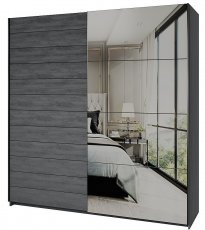 Kleiderschrank Galaxy 200 cm - Carbon Eiche - 24CBEA67