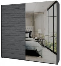 Kleiderschrank Galaxy 220 cm - Carbon Eiche - 24CBEA68