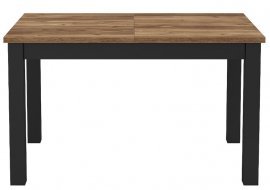 Ausziehbarer Esstisch Olin - Appenzeller Fichte/Schwarz - 24ABJC92