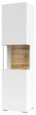 Vitrine Ava - Weiß/Wotan Eiche - 249NLM05