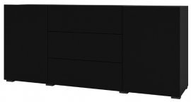 Kommode Ava - Schwarzer Onyx/Wotaneiche - 24WNLM26