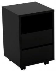 Mobile Schrank Agapi - schwarz - 24W3LZ00