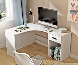 Eckschreibtisch Corner - Weiß - 2497LU03