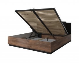 Klappbett Sigma 180x200 cm - Eiche Flagstaff/Kupferfaden - 24FWLI52