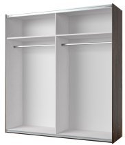 Helvetia meble - Garderobenschrank Sigma - Eiche Flagstaff/Stahldraht - 24FSLI18
