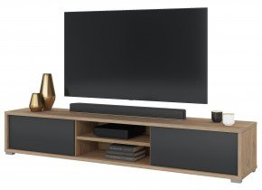 Helvetia meble - TV-Kommode Frida 2K – geölte Eiche/Anthrazit – 24DJMT40