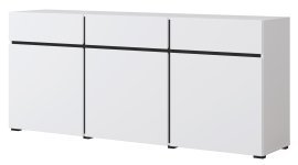 Kommode Cross - weiß/weiß-schwarz - 249WMY43