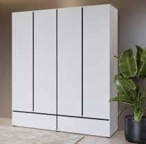 Helvetia meble - Garderobenschrank Cross S 2 - weiß - 249WMY20