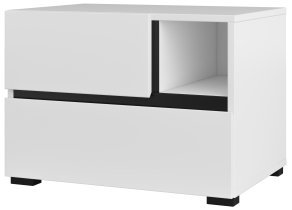 Helvetia meble - Nachttisch Cross S - weiß - 249WMY22