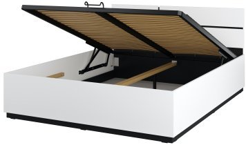 Helvetia meble - Bett Cross S mit Hebemechanismus - 180x200 cm - weiß - 249WMY52