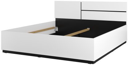 Helvetia meble - Bett Cross S mit Hebemechanismus - 180x200 cm - weiß - 249WMY52