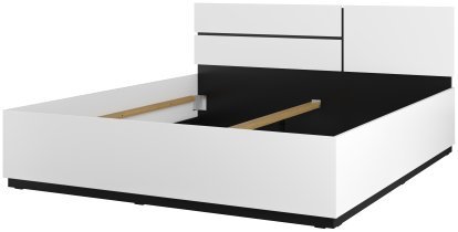 Helvetia meble - Bett Cross S mit Hebemechanismus - 180x200 cm - weiß - 249WMY52