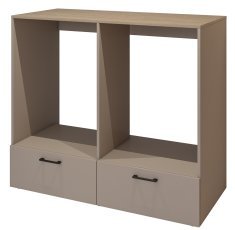 Schrank für Waschmaschine mit 2 Schubladen Rosa - 30CDNO65