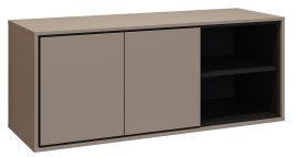 Unterschrank mit Schubladen Irvine - Kongo-Schwarz/Kongo - 30CWNP60