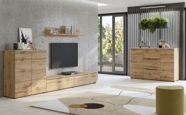 Wohnzimmer Tana - Eiche Votan