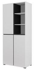 Schrank Cross - weiß/weiß-schwarz - 249WMY88