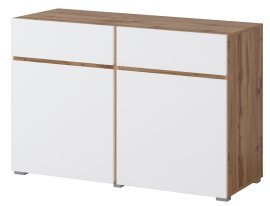 Kommode Cross - Eiche Votan /Weiß - 24N9MY45