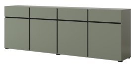 Kommode Cross - grün/grün-schwarz - 24GWMY25