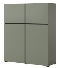 Kommode Cross - grün/grün-schwarz - 24GWMY76