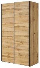 Kleiderschrank mit Schiebetüren Easy - Eiche Wotan - 224N0NW54