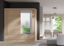 Kleiderschrank Canada - Eiche Riva