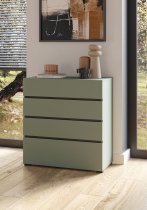 Helvetia meble - Kommode Cross S – grün/grün-schwarz – 24GWMY28