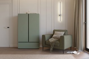 Helvetia meble - Schrank Cross S – grün/grün-schwarz – 24GWMY38