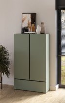 Helvetia meble - Schrank Cross S – grün/grün-schwarz – 24GWMY38
