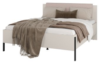 Helvetia meble - Bett Jukon S – 160x200 cm – Kaschmir – 24KSND31