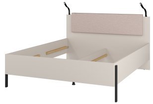 Helvetia meble - Bett Jukon S – 160x200 cm – Kaschmir – 24KSND31