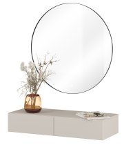 Helvetia meble - Wand-Schminktisch mit Spiegel Jukon S – Kaschmir – 24KSND59