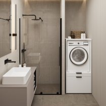 Helvetia meble - Schrank für Waschmaschine Andiamo – Weiß – 3097OK60