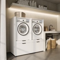 Helvetia meble - Schrank für Waschmaschine Andiamo – Weiß – 3097OK60