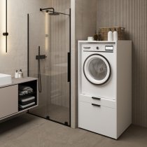 Helvetia meble - Schrank für Waschmaschine Andiamo – Weiß – 3097OK60