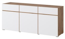 Kommode Cross – Eiche Votan/Weiß – 24N9MY43