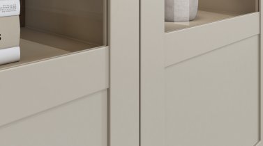 Helvetia meble - Wohnzimmer Evora – Hellbeige/Hellbeige/Eiche Dunin