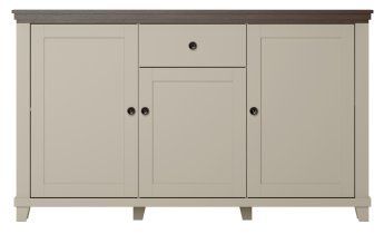 Helvetia meble - Kommode Evora – hellbeige/hellbeige/Eiche Dunin – 24D1JU47