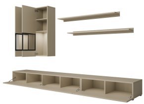 Helvetia meble - Wohnwand Baros – hellbeige – 2412BM10
