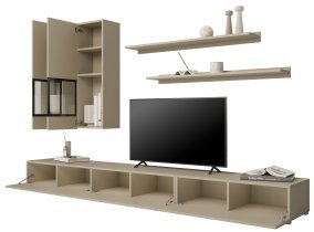 Helvetia meble - Wohnwand Baros – hellbeige – 2412BM10