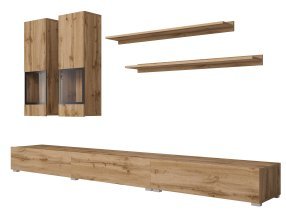 Helvetia meble - Wohnwand Baros – Eiche Wotan – 24N0BM10
